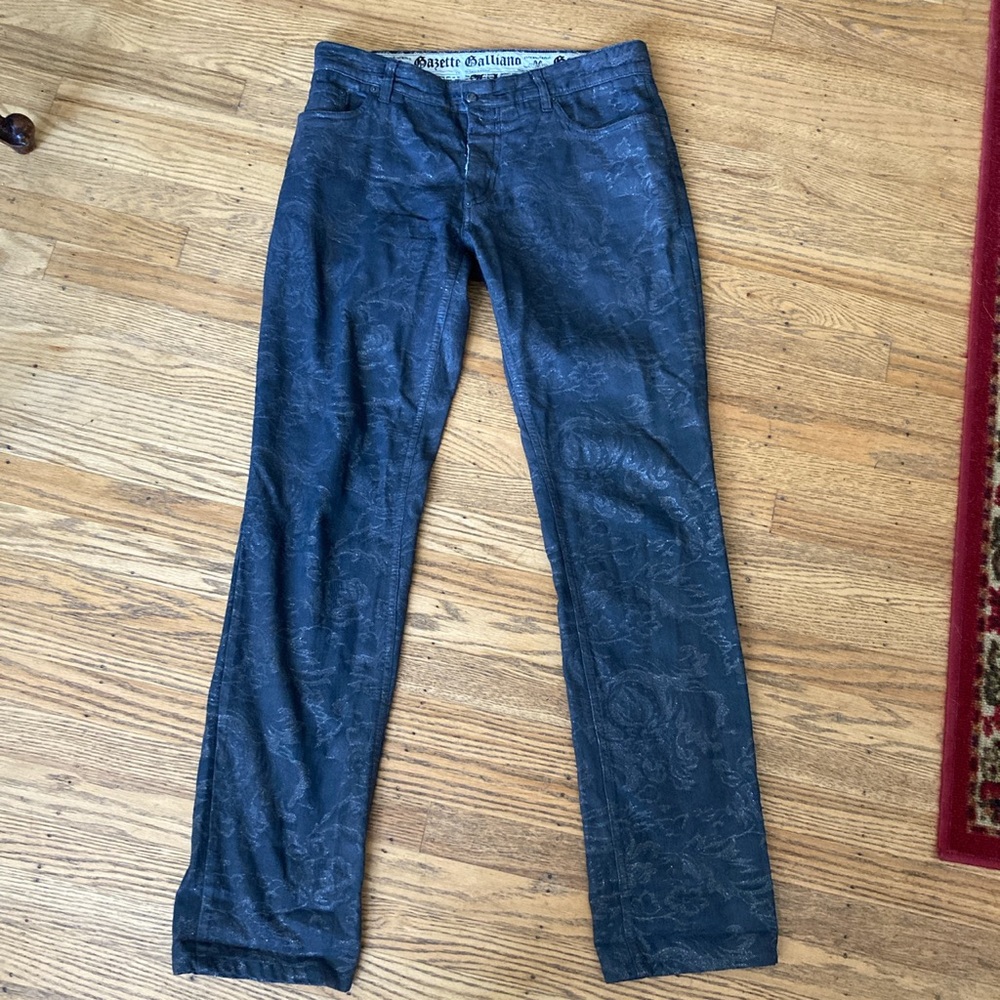 John galliano Y2K glittery skinny jeans